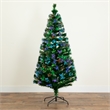 Nearly Natural 6ft Pre-Lit Fiber Optic Christmas Tree w/220 LED and Remote