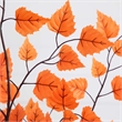 Nearly Natural 5ft Autumn Paper Birch Artificial Fall Tree in Orange
