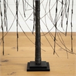 Nearly Natural 4ft Pre-Lit Halloween Black Willow Fall Tree w/ 120 LED Light
