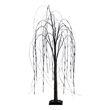 Nearly Natural 4ft Pre-Lit Halloween Black Willow Fall Tree w/ 120 LED Light