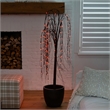 Nearly Natural 5ft Pre-Lit Halloween Black Willow Fall Tree w/ 144 LED Light
