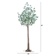 Nearly Natural 5ft Lighted Artificial Eucalyptus Tree w/ 300 Warm White LED