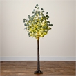 Nearly Natural 5ft Lighted Artificial Eucalyptus Tree w/ 300 Warm White LED