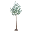 Nearly Natural 5ft Lighted Artificial Eucalyptus Tree w/ 300 Warm White LED