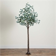 Nearly Natural 6ft Lighted Artificial Eucalyptus Tree w/ 420 Warm White LED