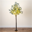 Nearly Natural 6ft Lighted Artificial Eucalyptus Tree w/ 420 Warm White LED