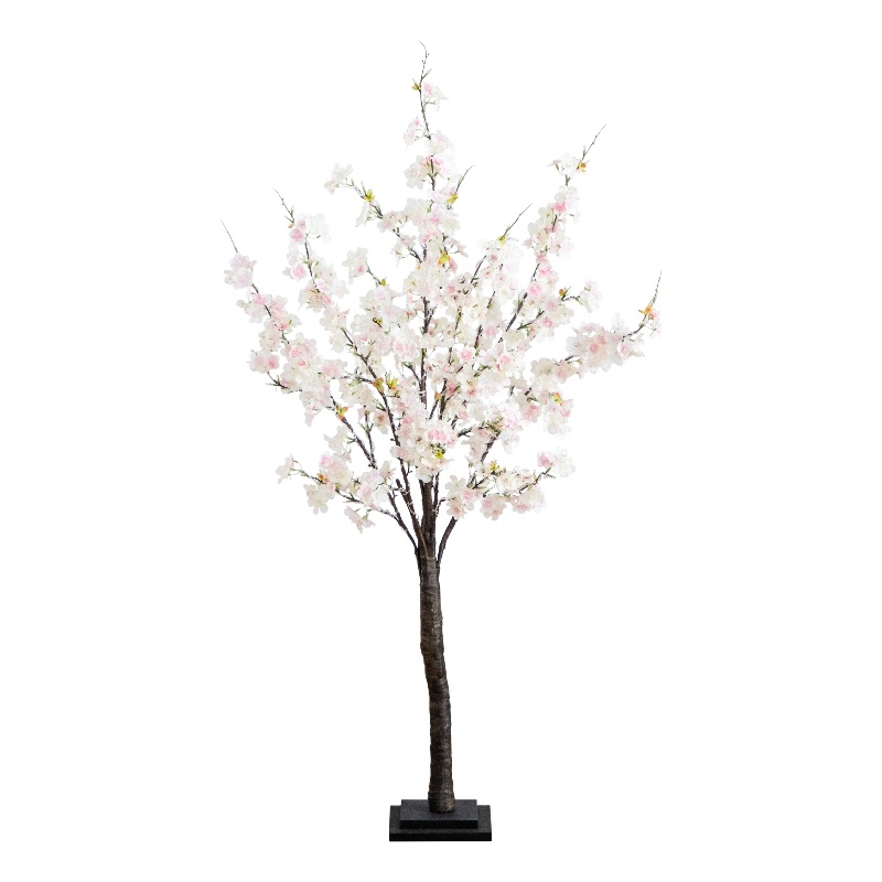 Nearly Natural 4ft Lighted Artificial Cherry Blossom Tree w/210 WarmWhite LED