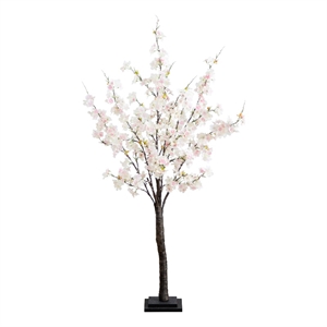 Nearly Natural 4ft Lighted Artificial Cherry Blossom Tree w/210 WarmWhite LED