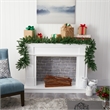 Nearly Natural 9ft Christmas Pine Artificial Garland w/ 50 Warm White LEDs