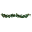 Nearly Natural 6ft Mixed Pine & Pinecone Artificial Garland w/ 35 Clear LED