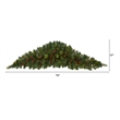 Nearly Natural 6ft Artificial Christmas Swag with 50 LED Lights in Green