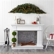 Nearly Natural 6ft Artificial Christmas Swag with 50 LED Lights in Green