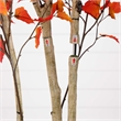 Nearly Natural 7ft Autumn Birch Artificial Fall Tree in Orange