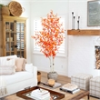 Nearly Natural 8ft Autumn Birch Artificial Fall Tree in Orange