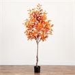 Nearly Natural 7ft Autumn Oak Artificial Fall Tree in Orange
