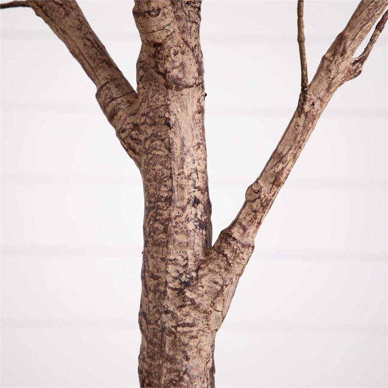 Nearly Natural 9ft Autumn Oak Artificial Fall Tree in Orange