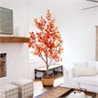 Nearly Natural 9ft Autumn Oak Artificial Fall Tree in Orange