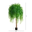 Nearly Natural 6ft Willow Artificial Tree (Real Touch) in Green