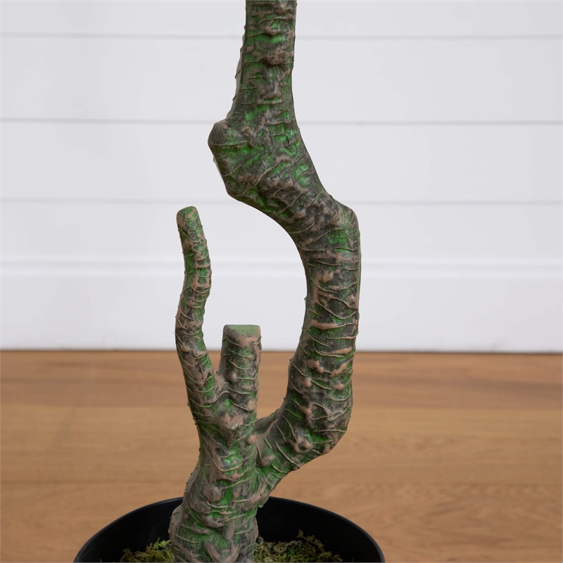 Nearly Natural 10ft Minimalist Citrus Artificial Tree in Green