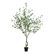 Nearly Natural 10ft Minimalist Citrus Artificial Tree in Green