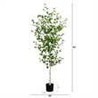 Nearly Natural 7ft Artificial Birch Tree in Green