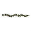 Nearly Natural 9ft Ornament & Pinecone Christmas Garland w/50 Clear LED