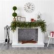 Nearly Natural 6ft Green Pine Artificial Christmas Garland w/35 Clear LED Lights