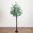 Nearly Natural 6ft Lighted Artificial Olive Tree with 420 Warm White LED Lights