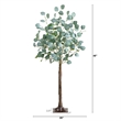 Nearly Natural 4ft Lighted Artificial Eucalyptus Tree w/ 240 Warm White LED