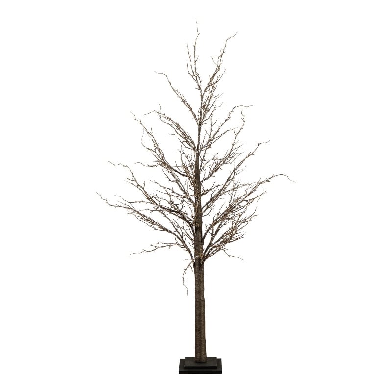 Nearly Natural 5ft Pre-Lit Artificial Twig Tree with 360 Warm White LED Lights