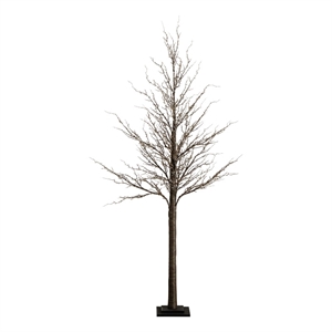 Nearly Natural 6ft Pre-Lit Artificial Twig Tree with 480 Warm White LED Lights