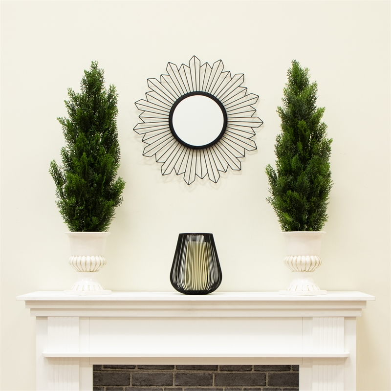 Nearly Natural 3ft Artificial Cedar Pine Tree UV Resistant (Set of 2)