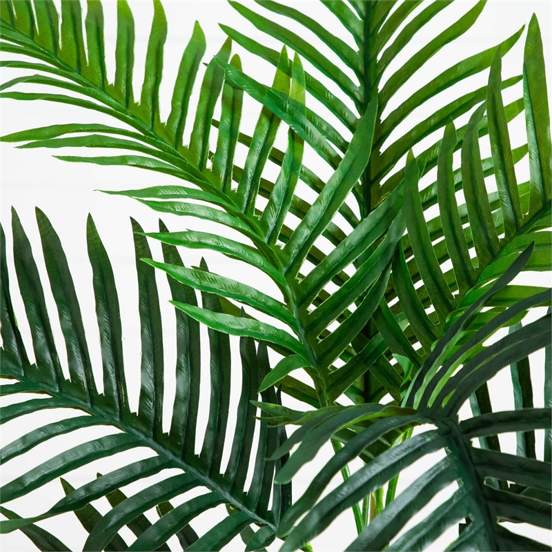 Nearly Natural 3ft UV Resistant Artificial Double Robellini Palm Tree