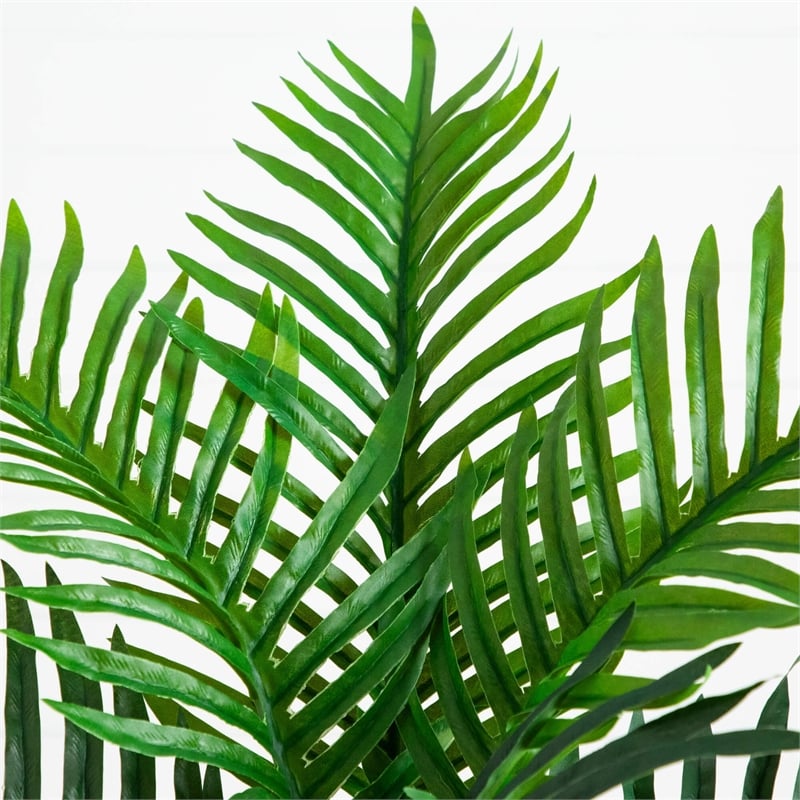 Nearly Natural 3ft UV Resistant Artificial Double Robellini Palm Tree