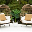 Nearly Natural 3ft UV Resistant Artificial Double Robellini Palm Tree