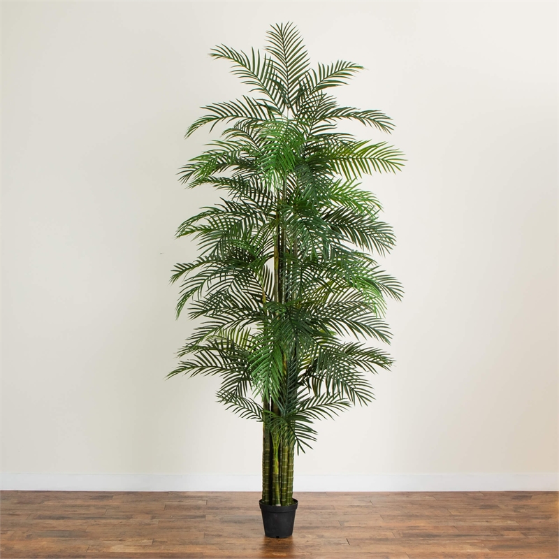 Nearly Natural 11ft UV Resistant Artificial Areca Palm Tree (Indoor/Outdoor)