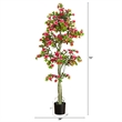 Nearly Natural 6ft UV Resistant Artificial Azalea Tree (Indoor/Outdoor) in Pink