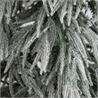 Nearly Natural 7ft Flocked Down Swept Christmas Tree with 300 LED in White