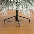 Nearly Natural 7ft Flocked Down Swept Christmas Tree with 300 LED in White