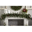 Nearly Natural 6ft Mixed Alaskan Pines Christmas Garland 50 Warm White LED Light
