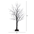 Nearly Natural 4ft Pre-Lit Halloween Black Twig Tree w/ 180 LED