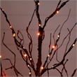 Nearly Natural 4ft Pre-Lit Halloween Black Twig Tree w/ 180 LED