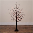 Nearly Natural 4ft Pre-Lit Halloween Black Twig Tree w/ 180 LED
