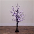 Nearly Natural 4ft Pre-Lit Halloween Black Twig Tree w/ 180 LED