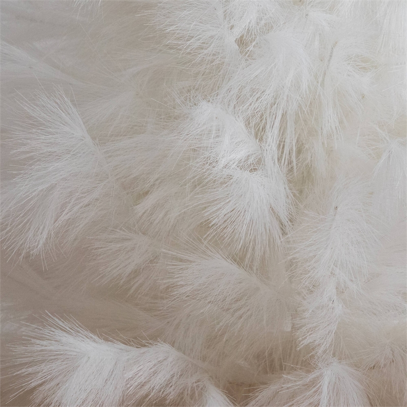 Nearly Natural 4ft Artificial White Pampas Grass Christmas Tree in White