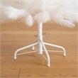 Nearly Natural 4ft Artificial White Pampas Grass Christmas Tree in White