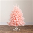 Nearly Natural 4ft Artificial Pink Pampas Grass Christmas Tree in Pink