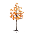 Nearly Natural 4ft Pre-Lit Minimalist Autumn Maple Fall Tree w/56 Warm White LED
