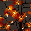 Nearly Natural 4ft Pre-Lit Minimalist Autumn Maple Fall Tree w/56 Warm White LED