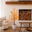 Nearly Natural 4ft Pre-Lit Minimalist Autumn Maple Fall Tree w/56 Warm White LED